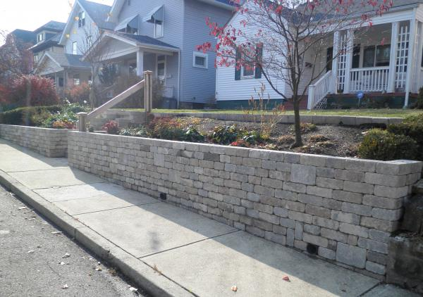 Tumbled Concrete Wall