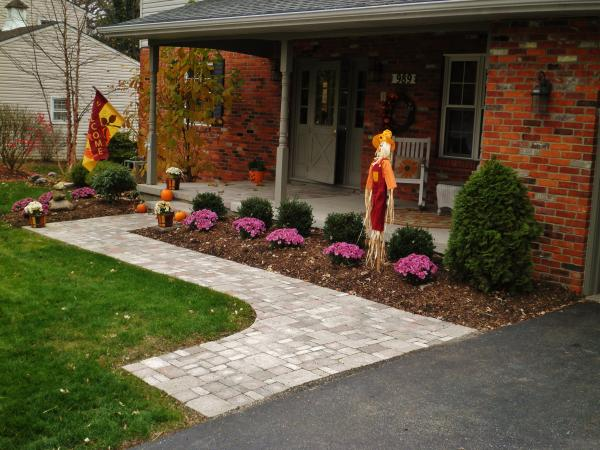 Tumbled Concrete Walkway